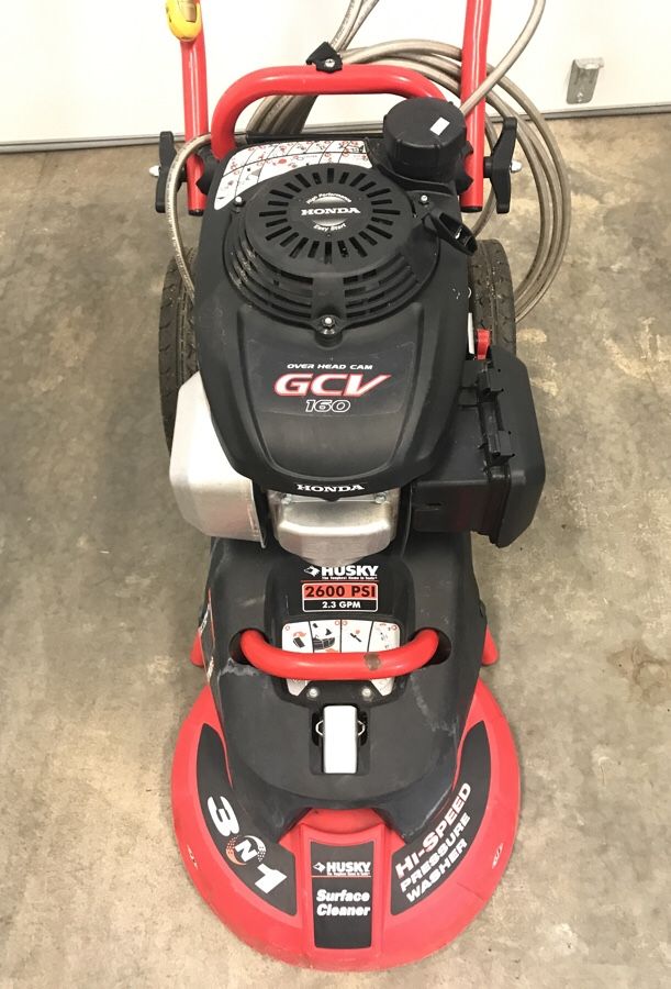 Husky 2600 psi 2.3GPM HISpeed Pressure Washer/Surface Cleaner for Sale