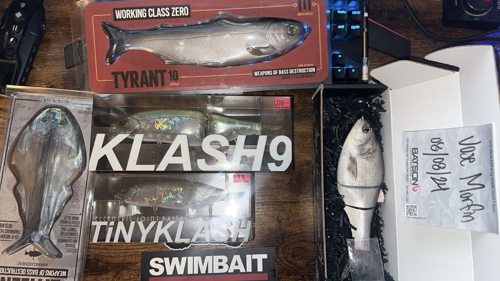 Tyrant 10 Swimbait & Drt Swimbait Lot