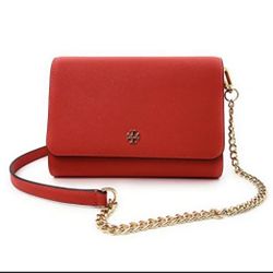 Tory burch Emerson red Wallet Crossbody 