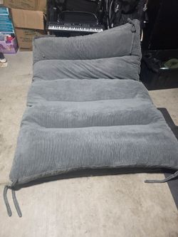Large gray futon mattress