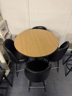 High top table with stools.