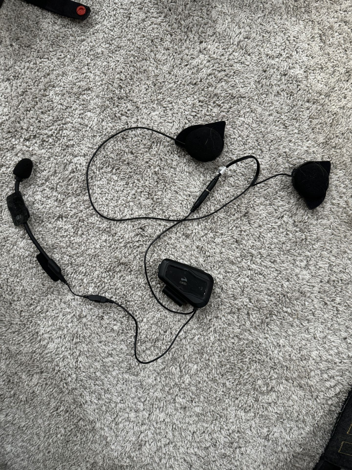 Cardo Motorcycle Headphones And Mic Unit
