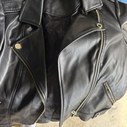 Kari Lagerfield Leather Jacket 