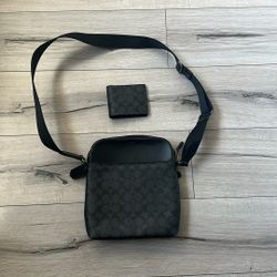 Coach Men’s Bag And Wallet 