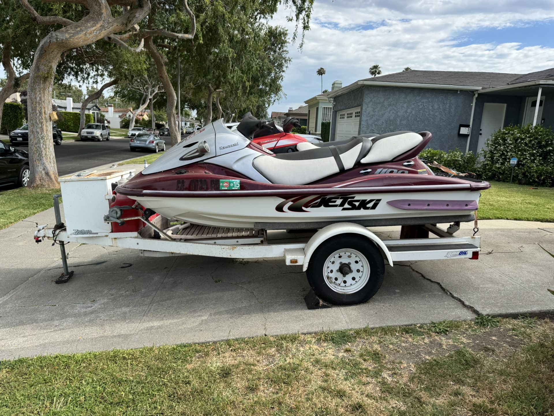 2 Jet Skis and Trailer