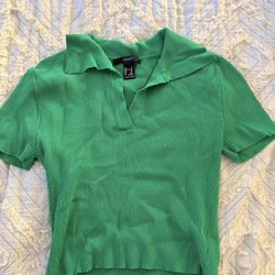 F21 Polo Blouse