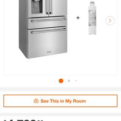 36 in. 4-Door French Door Refrigerator with ice an