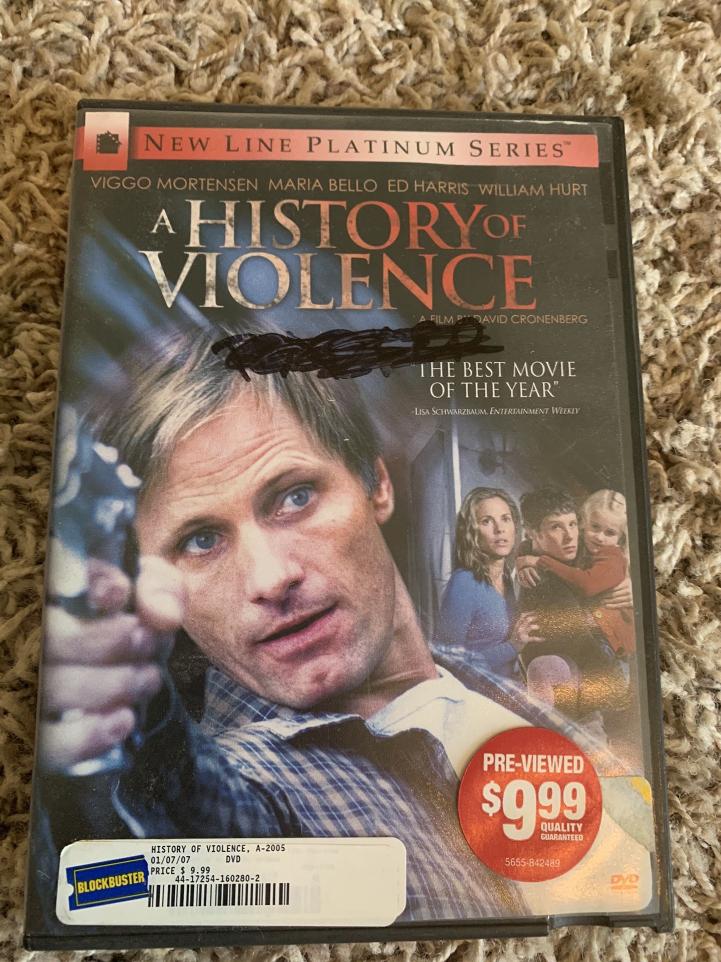 A history of violence on DVD