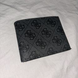Black Leather Guess Wallet