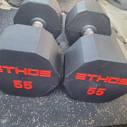 55lbs Dumbells Weights 