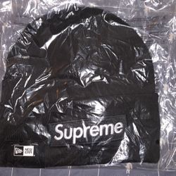 Supreme New Era Box Logo Beanie Black (FW25)