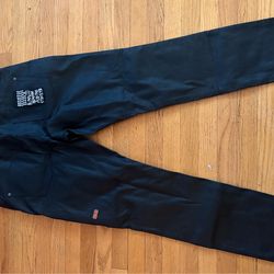 Black Ksubi leather jeans