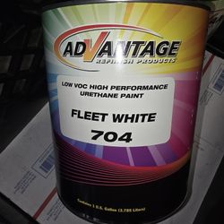 Urethane Automotive Paint. Color Fleet White