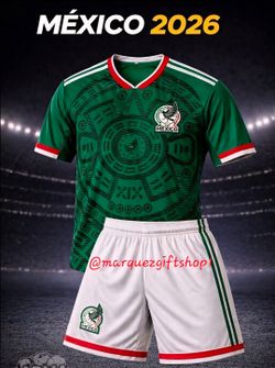 Kids Mexico 2026 World Cup Jerseys Set