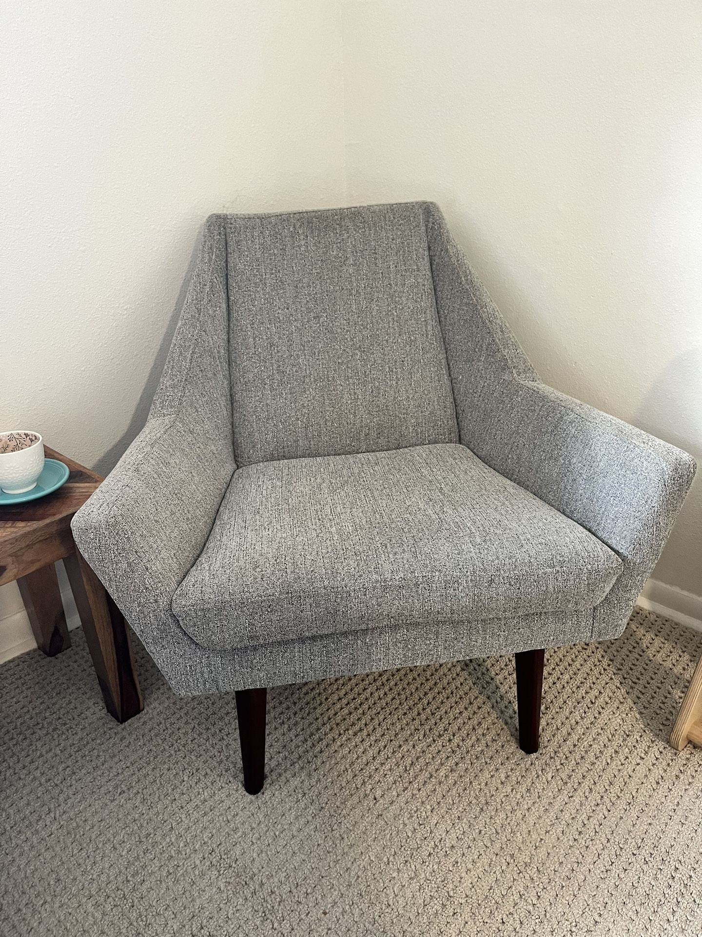 Large Gray Article Chair