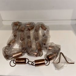 Rain Chains Direct Channel Link Rain Chain, 8.5 Feet Length, 100% Copper