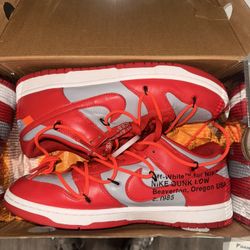 Offwhite Dunk University Red Sz 13