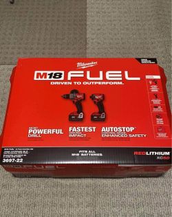 Milwaukee M18 Fuel Gen-4 Hammer Drill and Impact Combo Kit