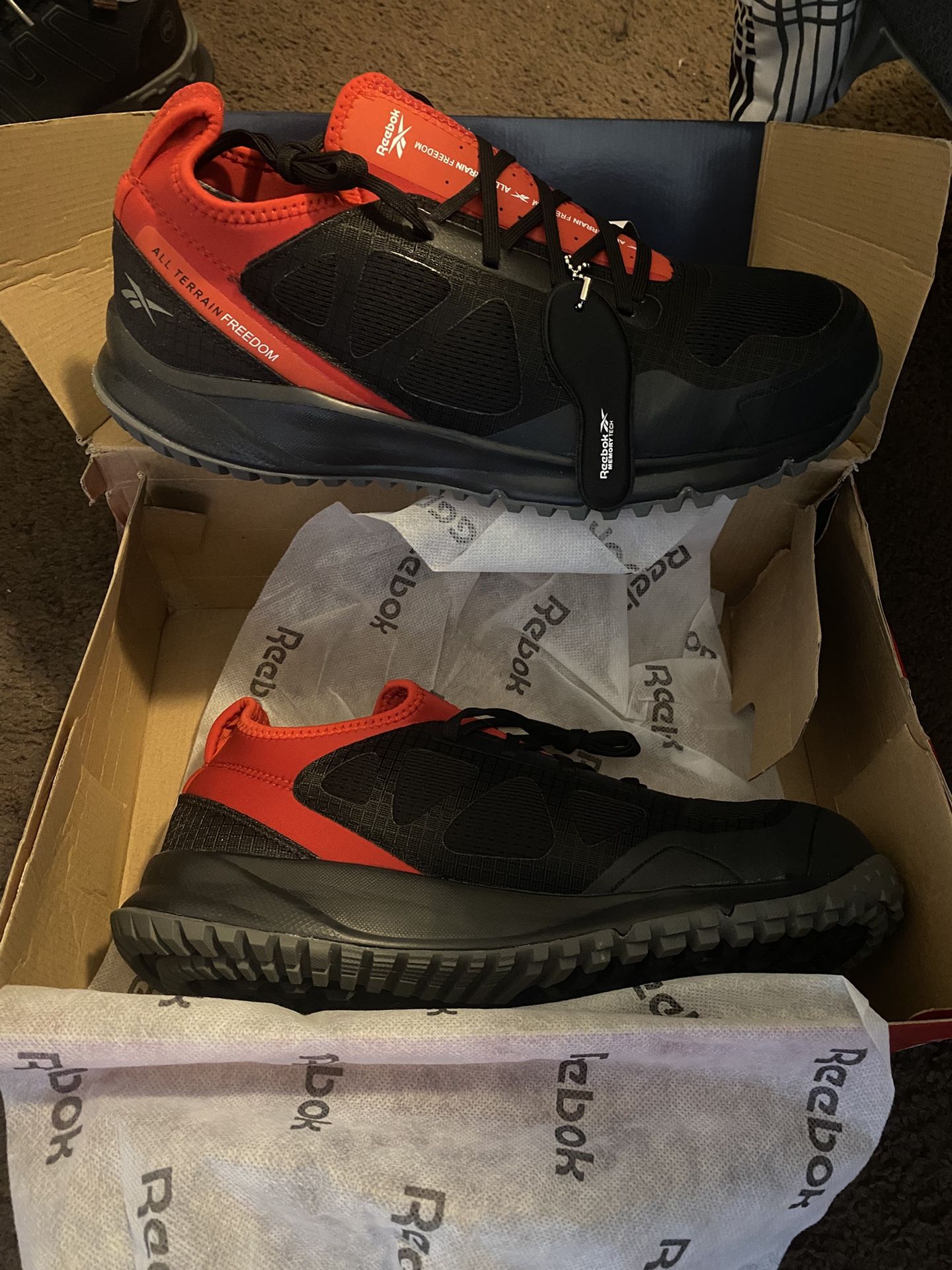 Mens Reebok All Terrain Shoes Steel Toe