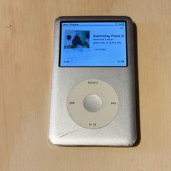 iPod Model:A1238 6thGEN 80GB Silver Tested Good w/12254-Song-Charg Read Info Blw