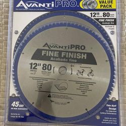 Avanti Pro
12 in. x 80-Tooth Fine Finish Circular Saw Blade (2-Pack)