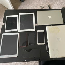 3 iPads, 4 iPhones, 2 MacBooks 