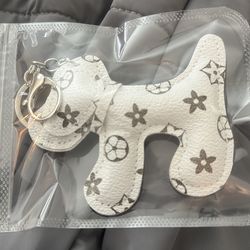 Faux Designer Dog Keychain