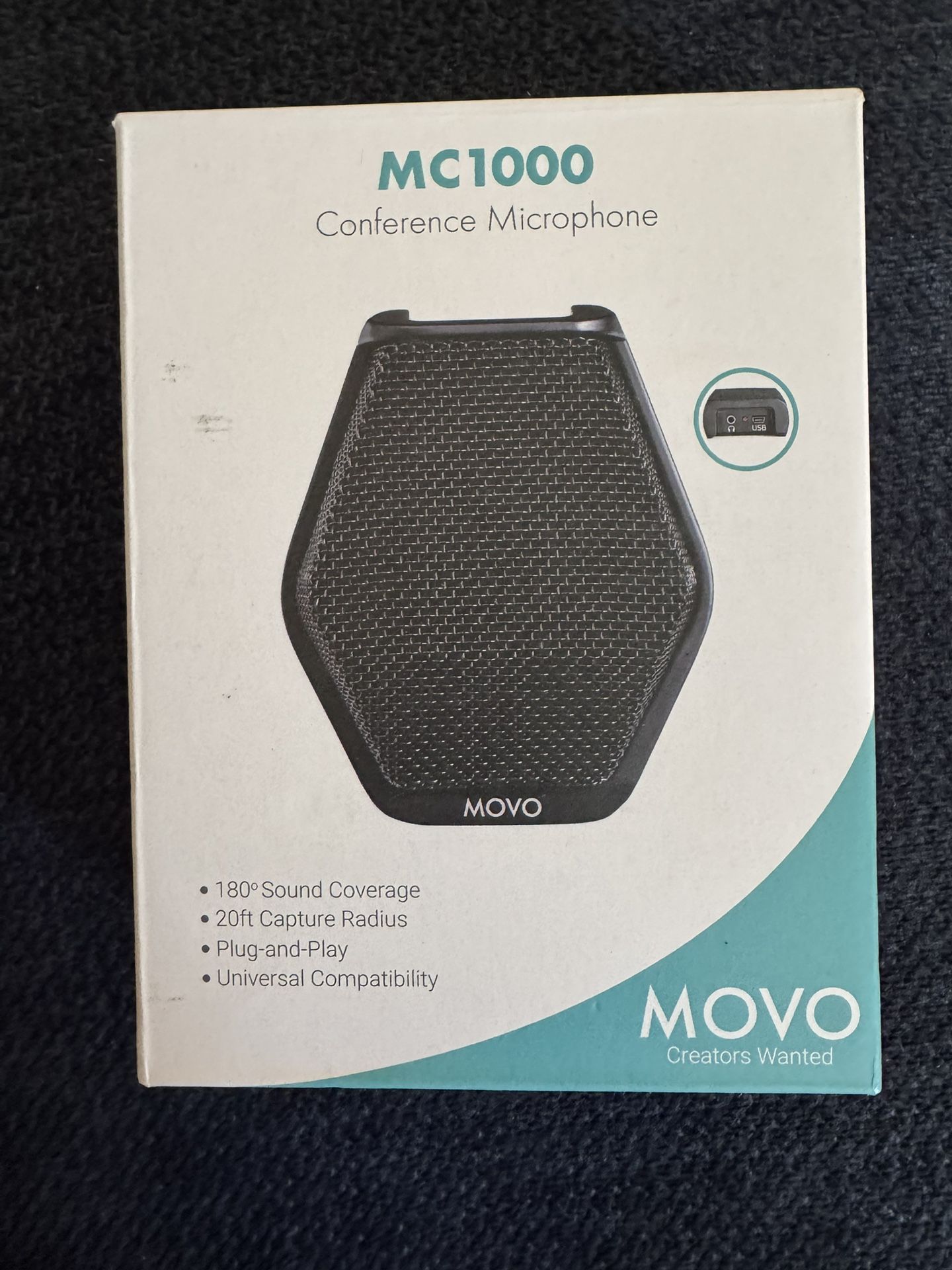 SALE!!!Movo MC1000 Conference USB Microphone for Computer Desktop and Laptop