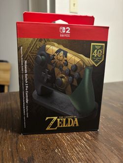 Nintendo Switch 2 Pro Controller + Display Stand - Zelda 40th Anniversary Edition