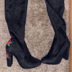 Thigh High Black Boots 