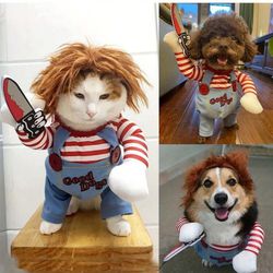Dog Halloween Costume Chuckie For Dogs Around 20-30lb