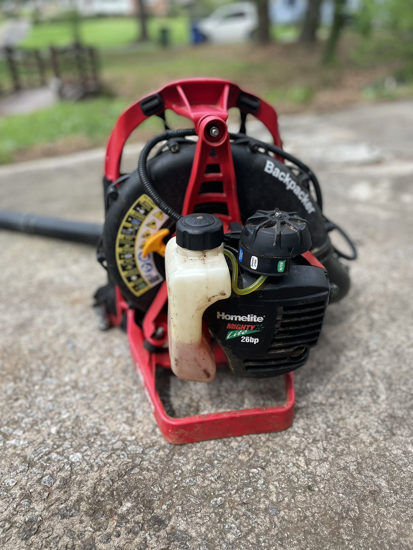Homelite backpack leaf blower deals