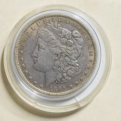1885 Morgan Silver Dollar, Nice Toning