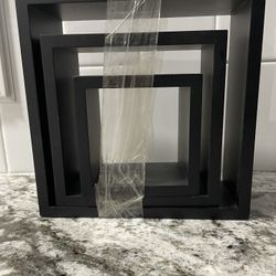 3 Square Wall Shelves