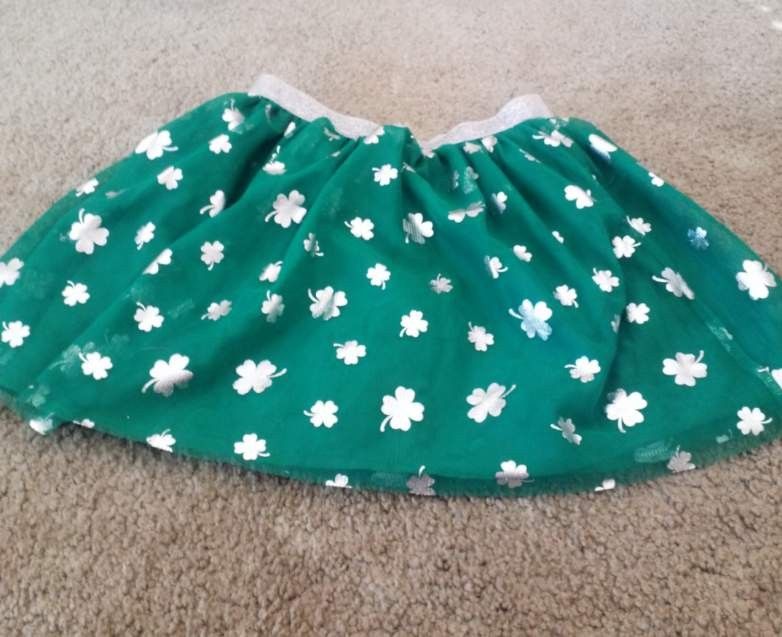 ST PATRICK'S DAY GIRLS SKIRT M ( 7/8 )
