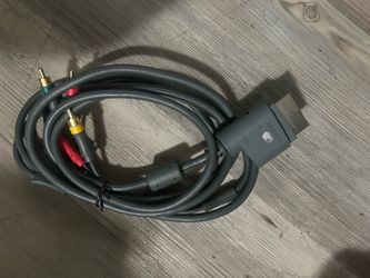 Microsoft Xbox 360 composite AV cable adapter.