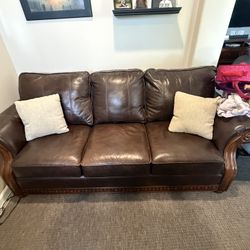 Leather Couch - Rarely Used