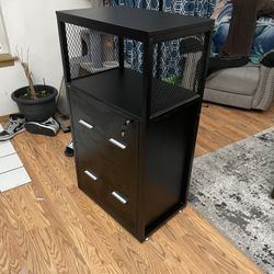 Black File Cabinet