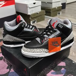 Jordan’s 3s Black Cement Size 8.5