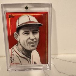 2009 TOPPS MLB AUTHENTIC 1/1 ORIGINAL MASTERPIECE ART SKETCH CARD ARTIST SIGNED