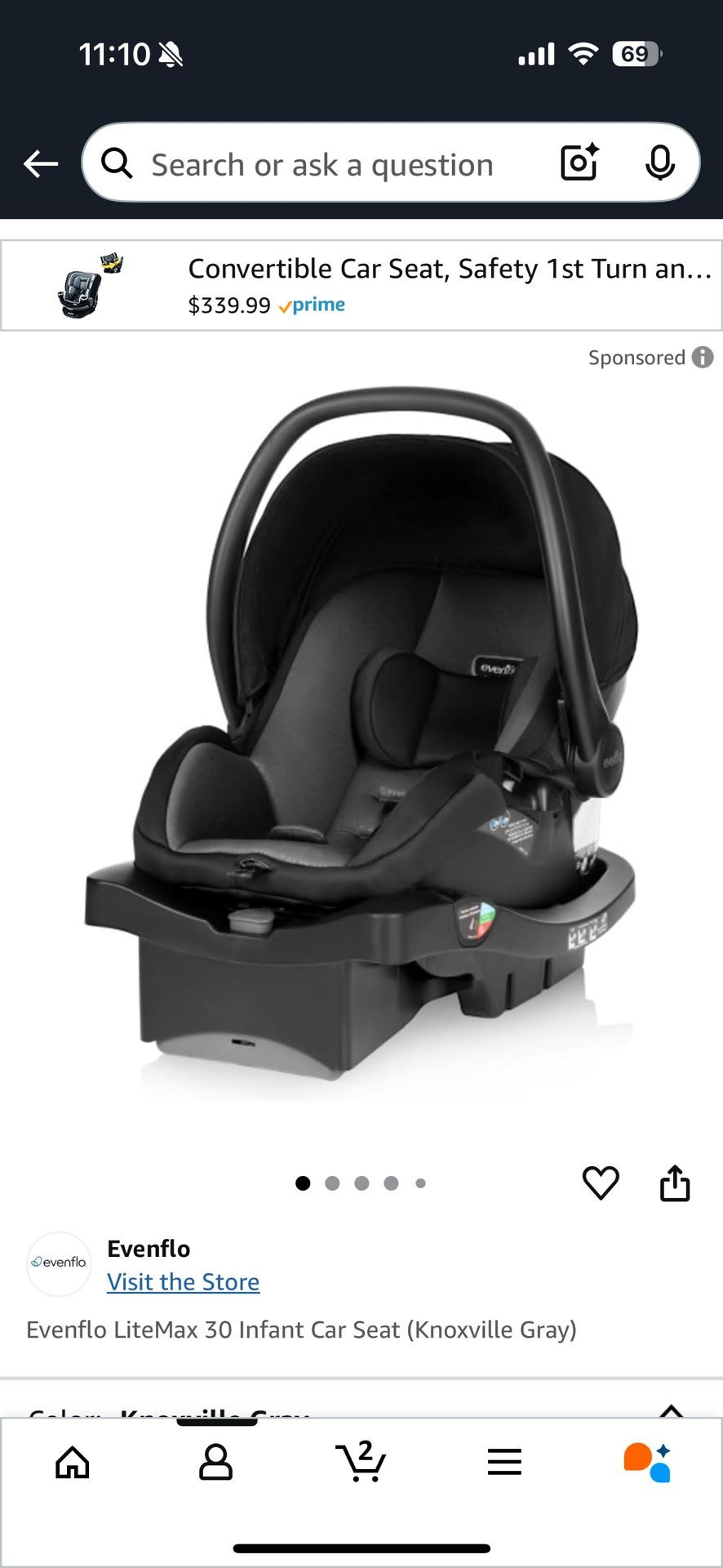 Evenflo Car seat