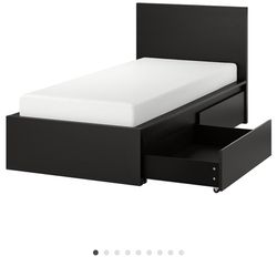 IKEA Twin Bed Frame And Mattress