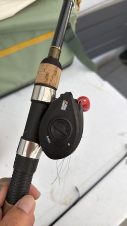 Abu garcia black max fishing reel and rod