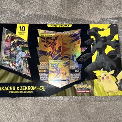 Pikachu & Zekrom GX box