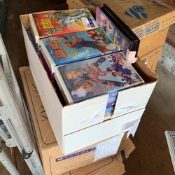 Three boxes VHS kids movies