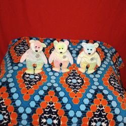 Ty Beanie Original Baby X3 B.B Bear