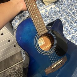 Jasmine by Takamine S34C-8T NEX Cutaway Acoustic Guitar Color: Blue