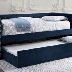 Brand New Blue Twin Size Daybed w Trundle Bed 