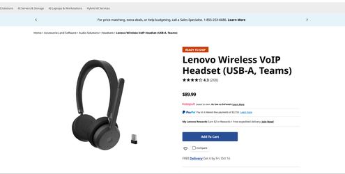 Lenovo VoIP Headset (Teams)