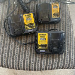 3 Dewalt Chargers